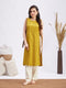 Women's Mustard Yellow Kurta Set