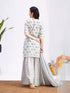 Women's Grey Summer Cotton Sharara Set