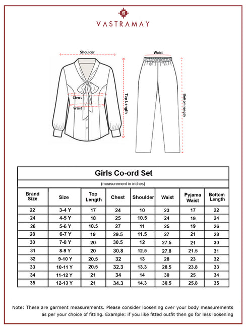 Girl's' Blue Co-Ords