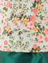Boy's Aqua Floral Printed Nehru Jacket