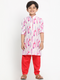 Boy's Cotton Silk Digital Printed Kurta and Pyjama Set