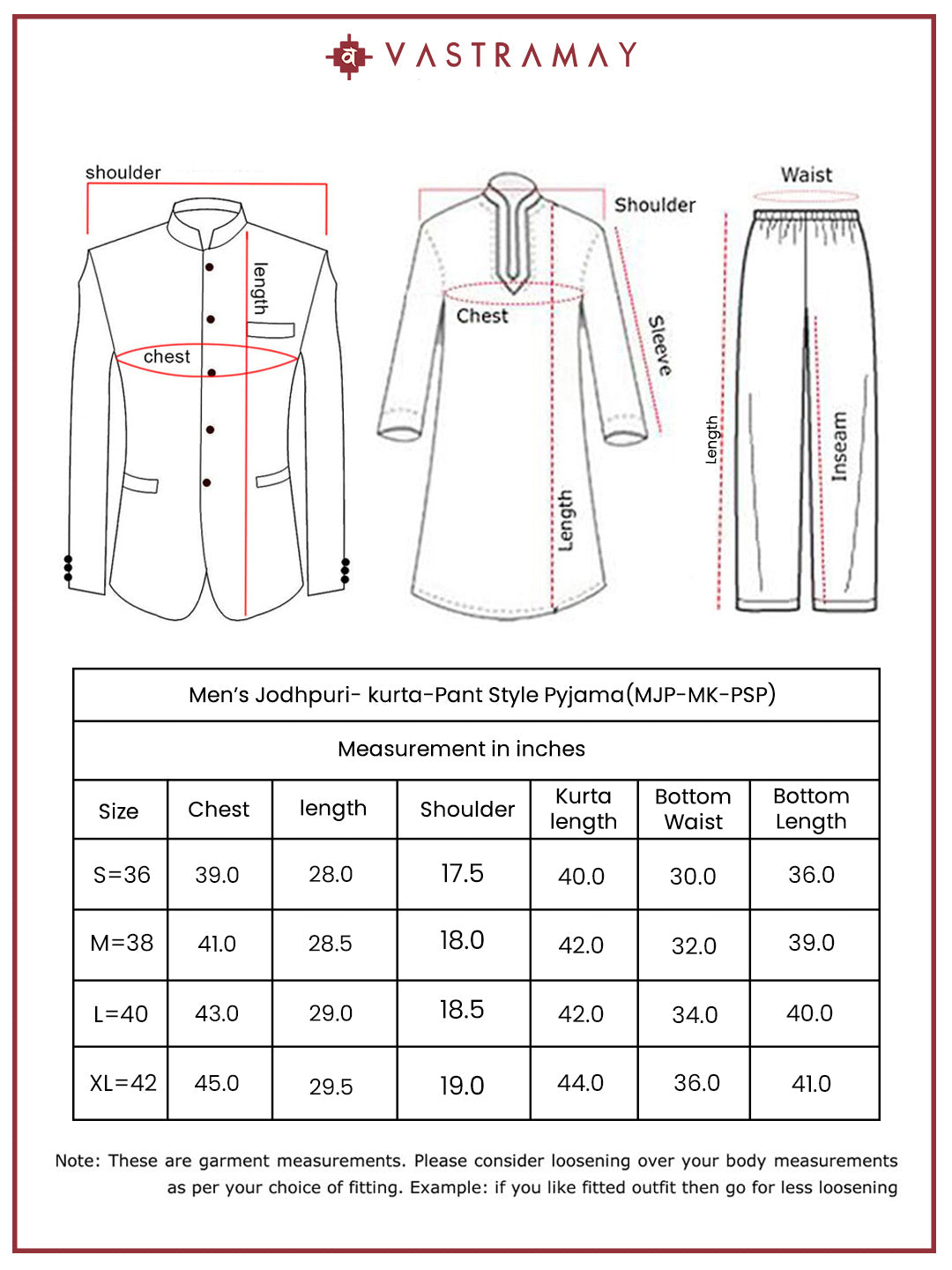 Men's Maroon Viscose Jacket,Kurta And Pyjama Set.