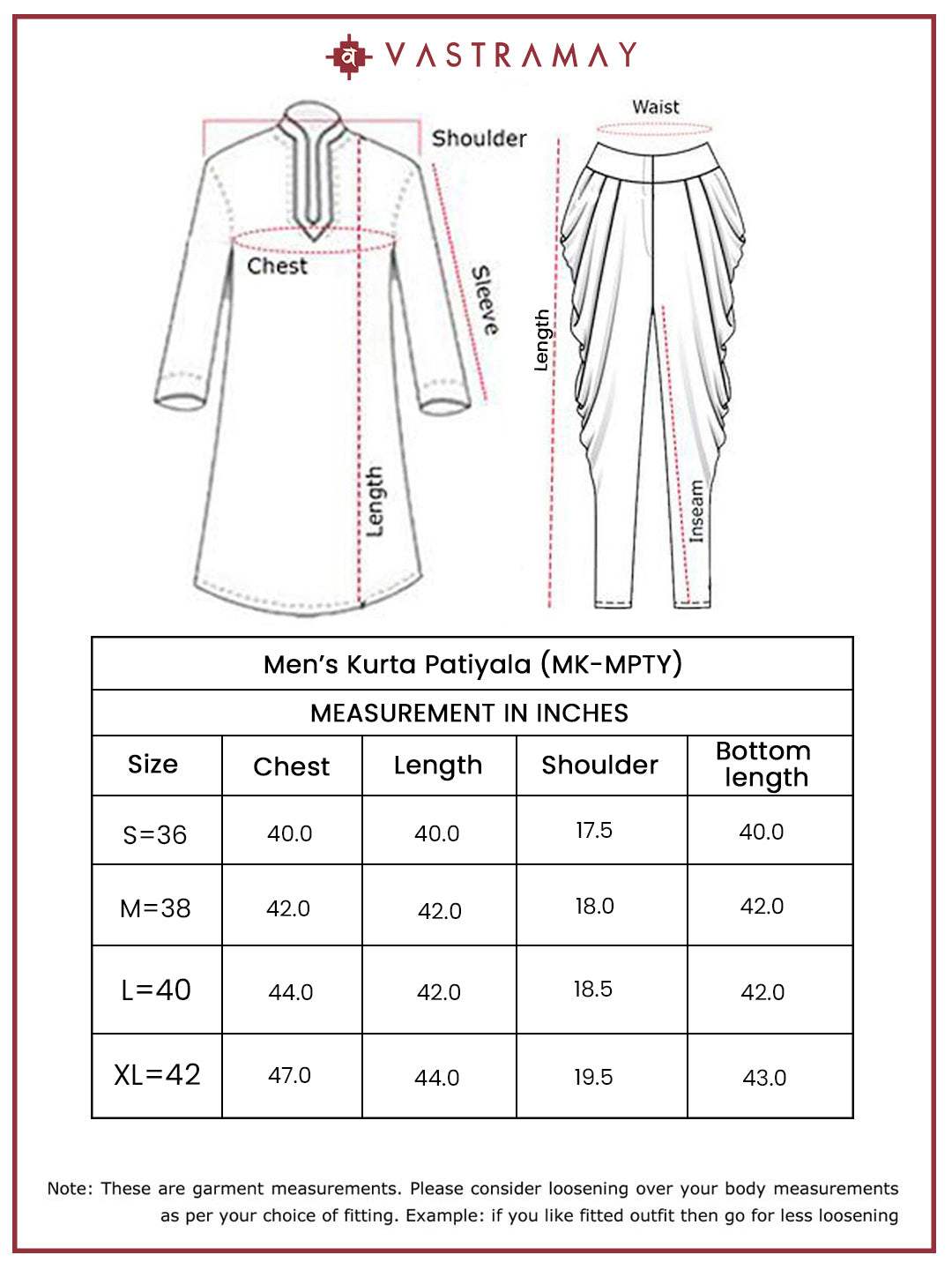 Men's Rust And Cream Cotton Blend Pathani Kurta Set