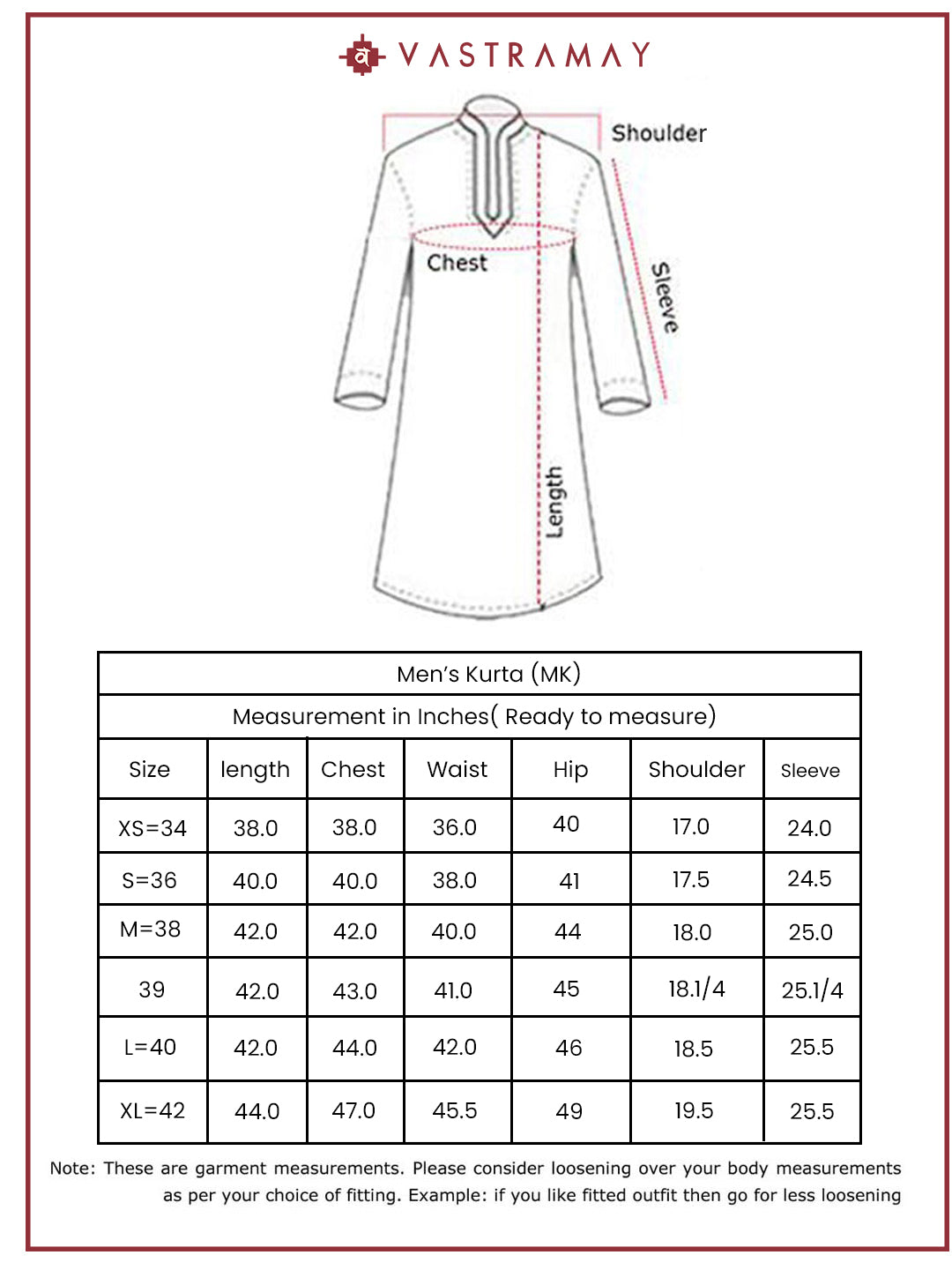 VASTRAMAY Men's Grey Cotton Silk Blend Kurta