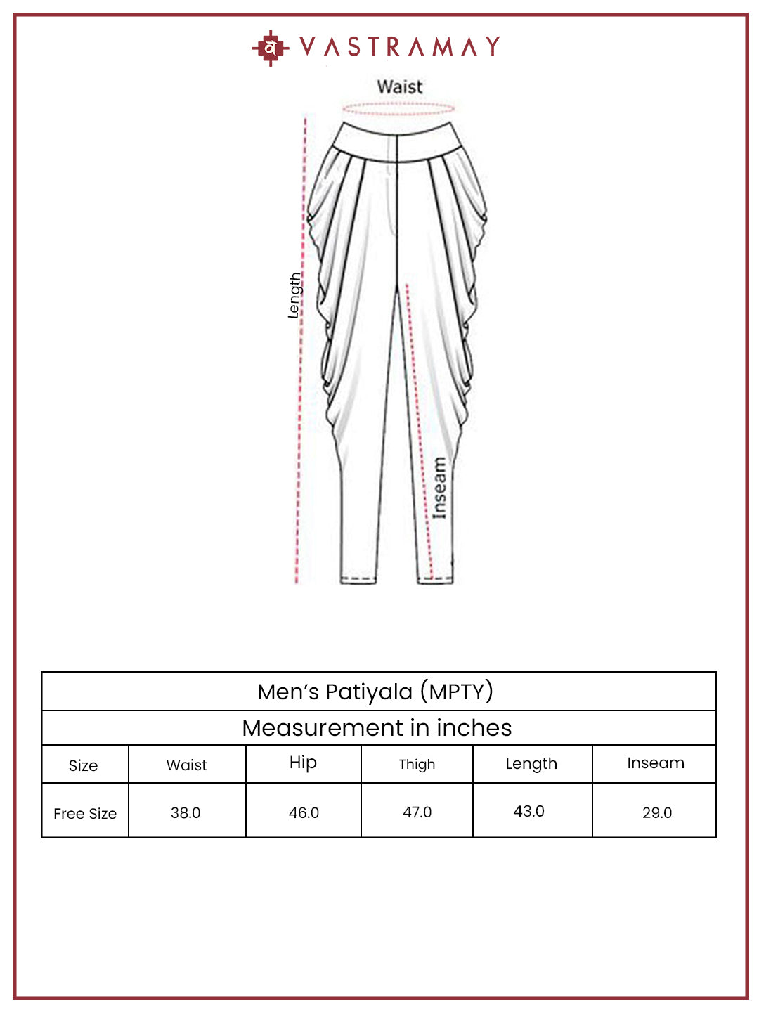 VASTRAMAY Men's Gold Embroidred Dhoti