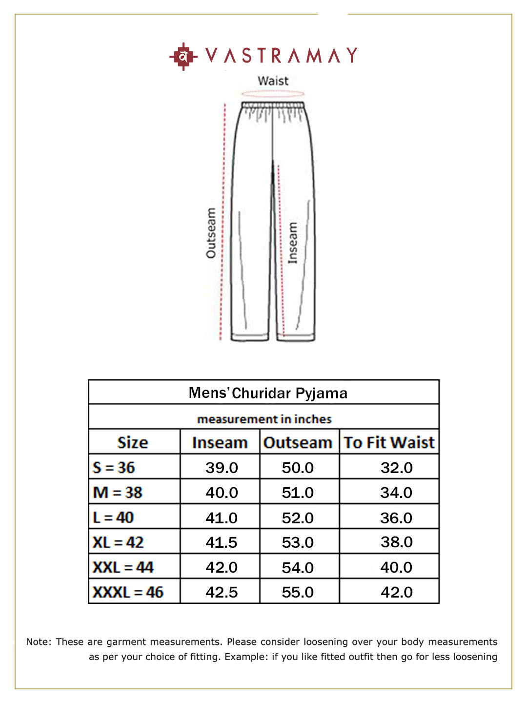 VASTRAMAY Men's Orange Cotton Silk Blend Pyjama