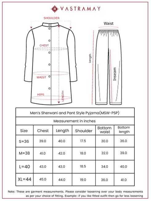 Men's Black Silk Blend Sherwani Pant And Dupatta Set