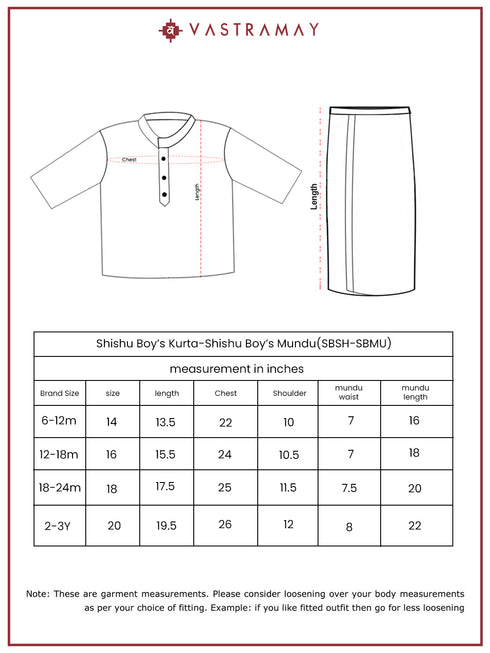 Infant Boy's Green Cotton Kurta And Mundu Set For Infants.