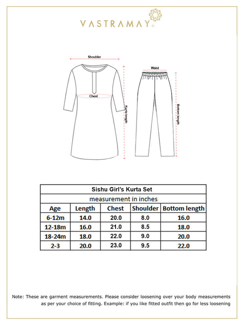 Sishu Girl's White Chikankari Kurta Leggings Set