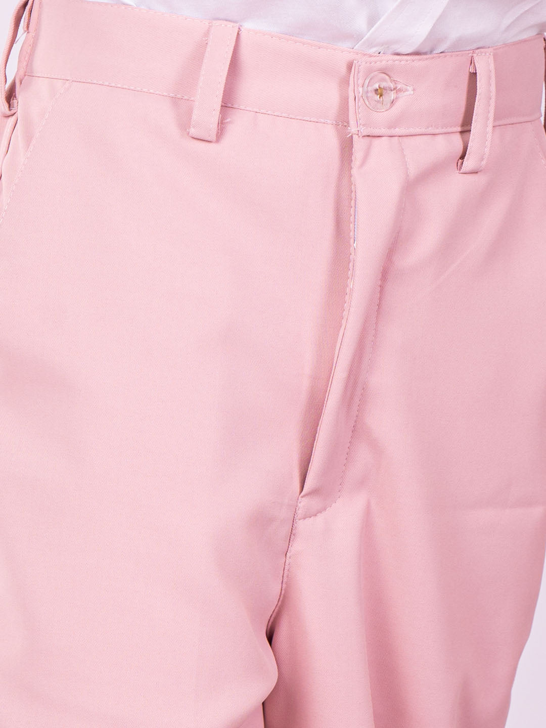 Boy's' White And Pink Shirt Blazer Waist Coat And Pant