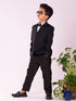 Boy's' Black Shirt Blazer And Pant
