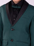Boy's' Black And Green Shirt Blazer And Pant