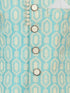 Boy's Aqua Silk Blend Sherwani Set