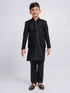 Boy's' Black Jodhpuri, Kurta And Pyjama Set