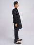 Boy's' Black Jodhpuri, Kurta And Pyjama Set
