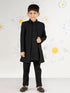 Boy's Black Silk Kurta Set