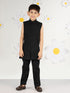 Boy's Black Silk Kurta Set