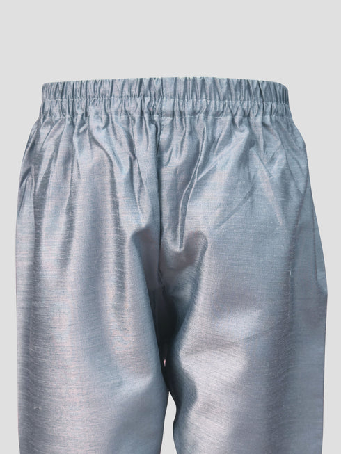 Boy's' Aqua Jacket, Kurta And Pyjama Set.