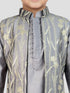 Boy's' Purple Jacket,Kurta And Pyjama Set.