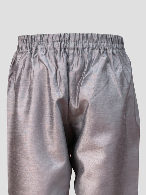 Boy's' Purple Jacket,Kurta And Pyjama Set.