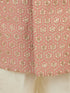 Boy's Peach Rayon Sherwani Set