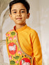 Boy's Mustard Muslin Kurta Dhoti Set