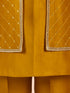 Boy's Mustard Silk Blend Sherwani Set