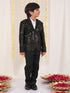 Boy's Black Embellished Blazer