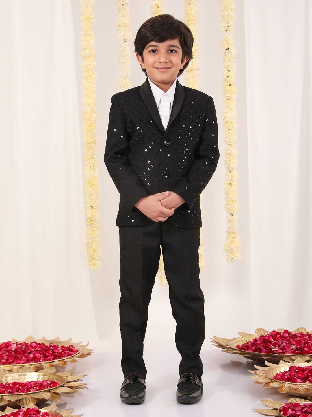 Boy's Black Schiflli Blazer