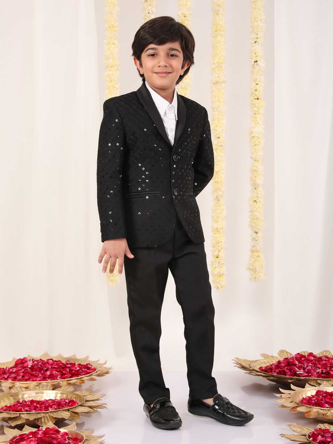 Boy's Black Schiflli Blazer