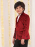 Boy's Maroon Velvet Blazer