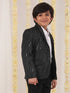 Boy's Black Sequined Blazer