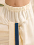 Boys Blue Cotton-Silk Embroidered Thigh Length Kurta and Dhoti Set