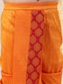 Boy's' Red And Orange Kurta And Dhoti Set