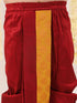 Boy's' Yellow And Maroon Ethnic Jacquard Kurta Dhoti Set