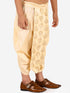 Boy's' Gold Silk Blend Embroidered Dhoti