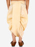 Boy's' Gold Silk Blend Embroidered Dhoti