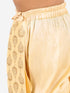 Boy's' Gold Silk Blend Embroidered Dhoti