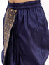 Boy's' Navy Blue Silk Blend Embroidered Dhoti