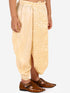 Boy's' Gold Silk Blend Embroidered Dhoti