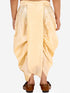 Boy's' Gold Silk Blend Embroidered Dhoti