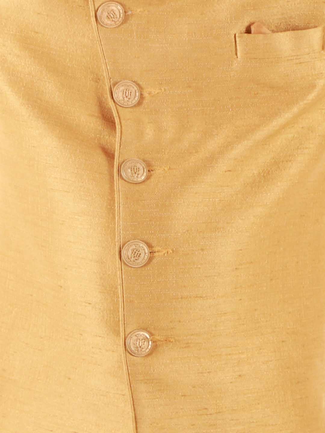 Boy's Beige Indo Western Set