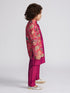 Boy's' Magenta Sherwani Set