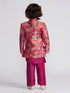 Boy's' Magenta Sherwani Set