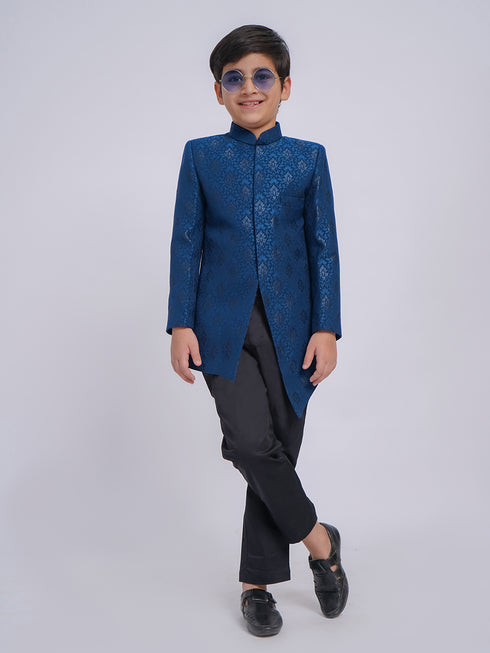 Boy's' Turquoise Indo Western Set