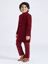 Boy's' Maroon Sherwani Set