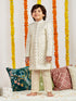 Boy's' Cream Sherwani Set