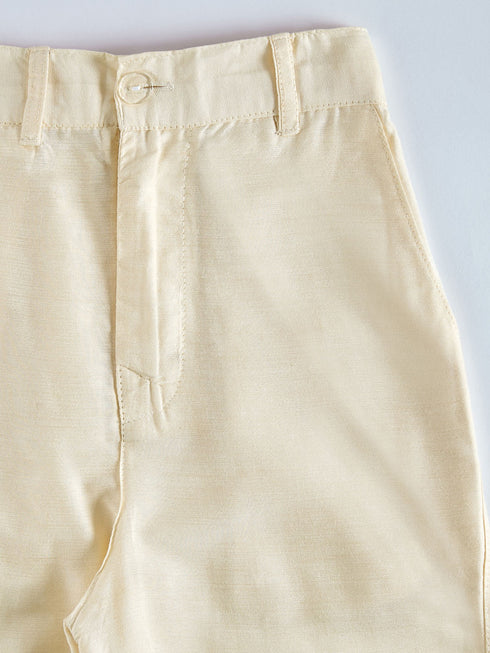 Boy's' Cream Sherwani Set