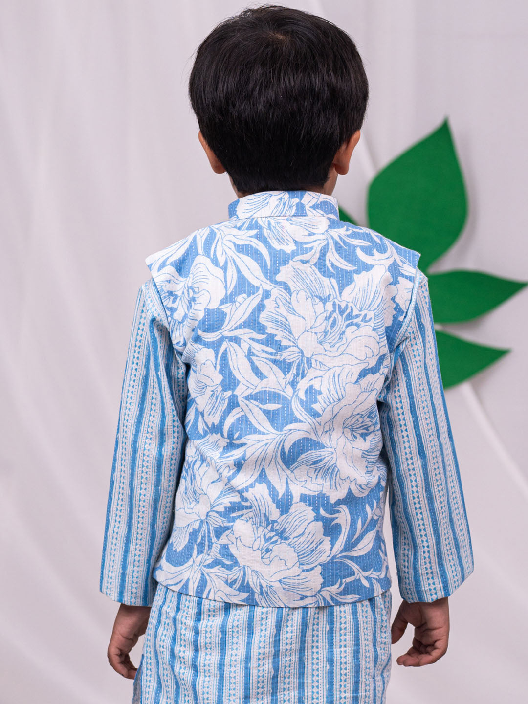 Boy's' Blue Nehru Jacket