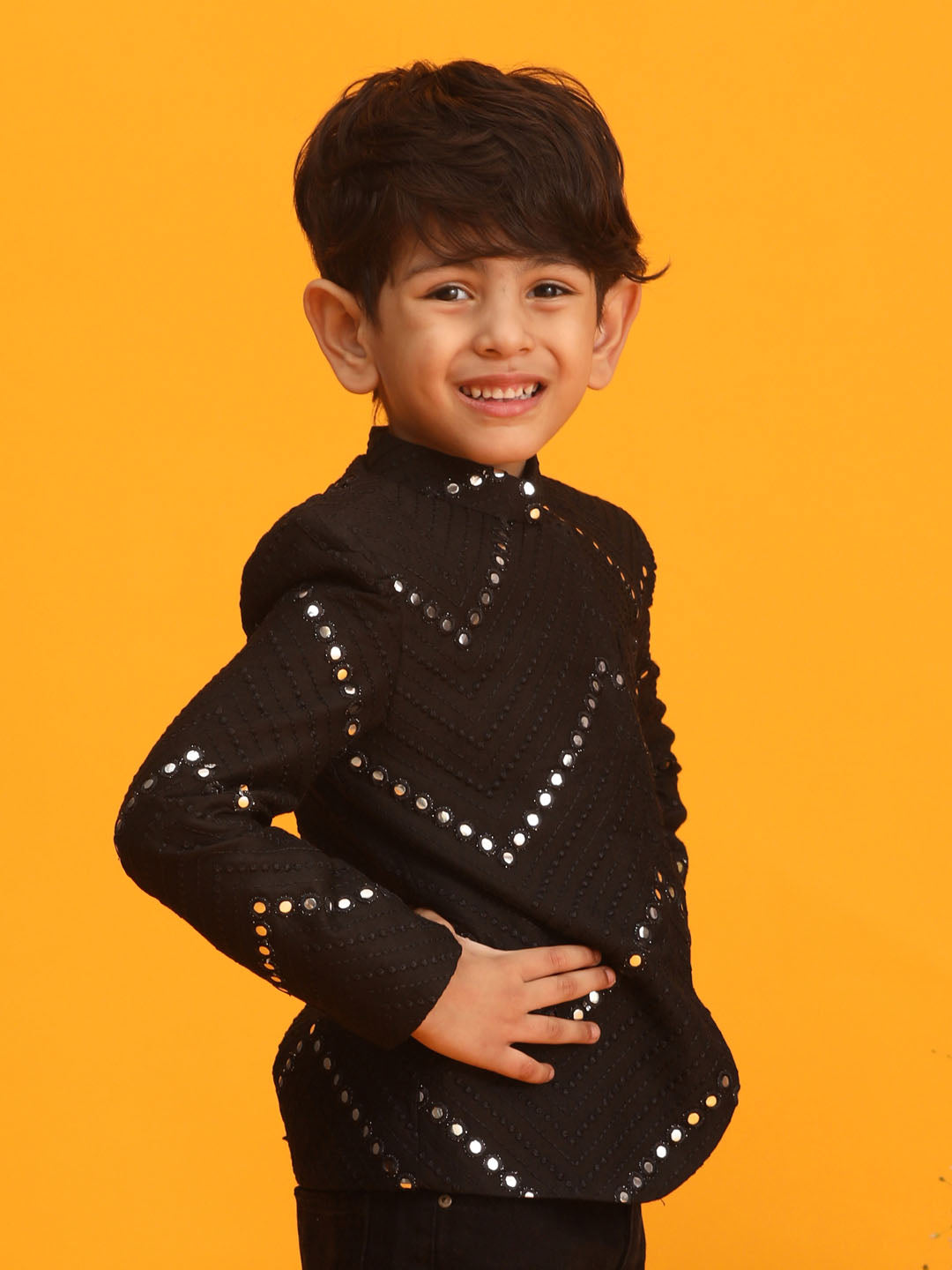 Boy's' Black Jodhpuri